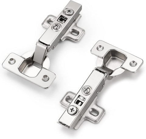 CHR093 105 Degree Soft Closing European Full Overlay Concealed Hinge with Mounting Plate,1 Pair