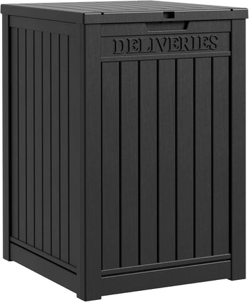50-Gallon Package Delivery Box - Resin Storage with Sign & Lockable Secure