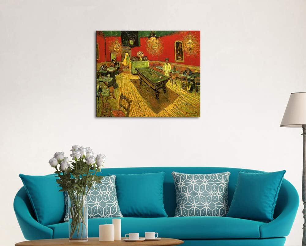 Large Classic Canvas Prints Wall Art The Night Cafe in the Place Lamartine in Arles by Van Gogh Famous Abstract Oil