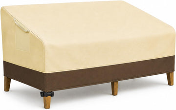 Waterproof Outdoor Sofa Cover for 3-Seater Patio Couch, Heavy Duty Lawn Furniture Cover with Air Vent and Handles