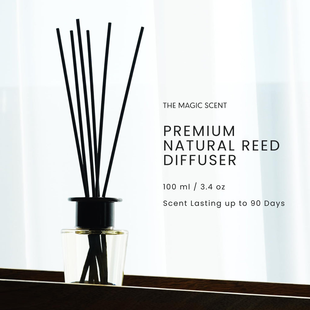 Oud Wood Oil Reed Diffuser Set, 3.4 Fl Oz Reed Diffusers