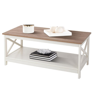 Farmhouse Coffee Table, White