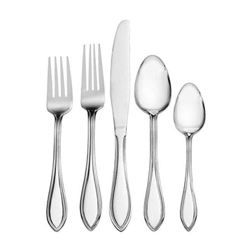 American Bead 20-Piece Stainless Steel Flatware Set, Service for 4