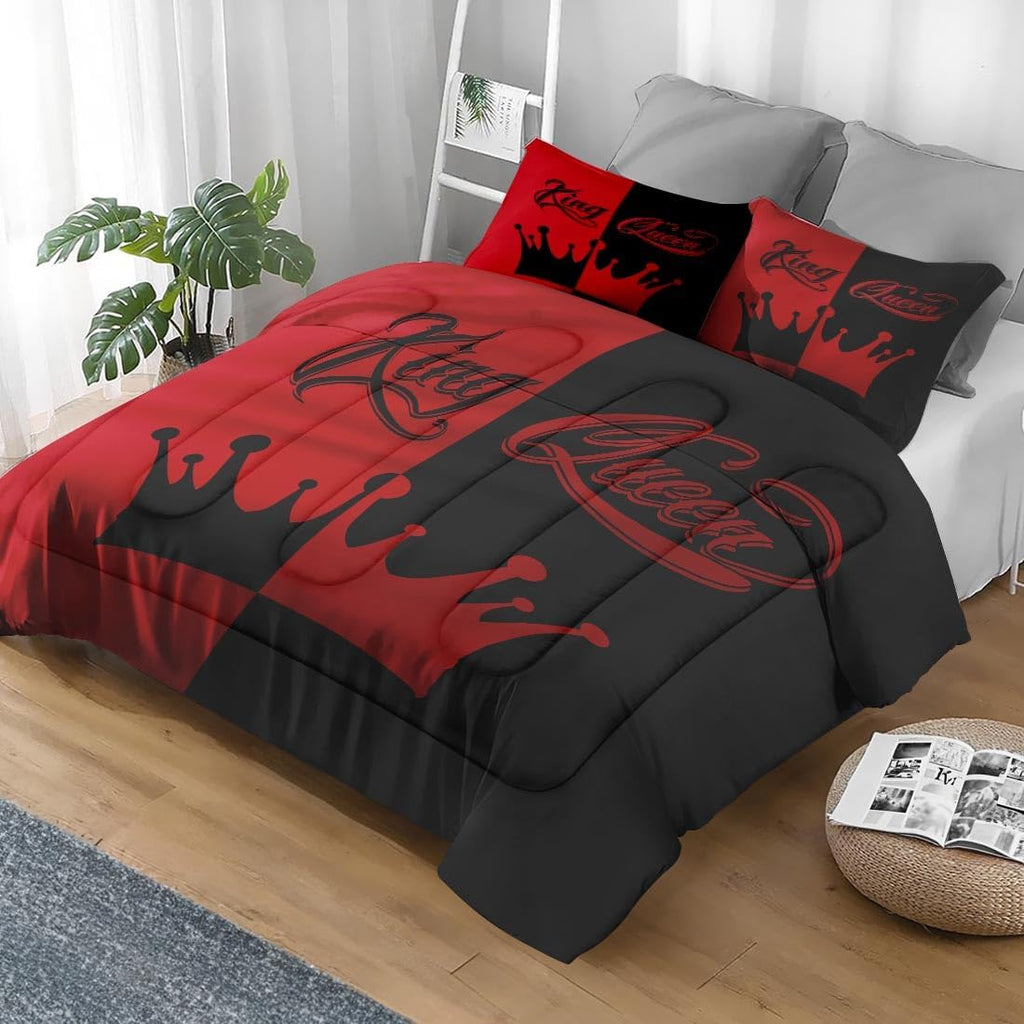 Comforter Set Queen, Queen King Princess Soft 3 Pcs Bedding for Kids and Adults