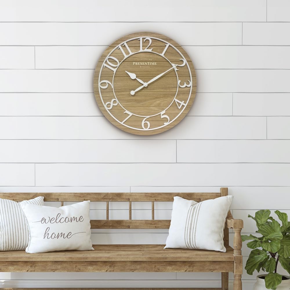 Classic Farmhouse Shiplap Clock
