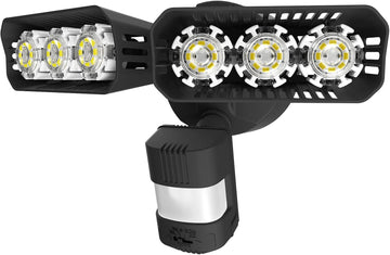 27W LED Motion Sensor Outdoor Flood Light, 2700LM Security Light, 300W Equiv 5000K Dusk to Dawn Light, Wide Angle