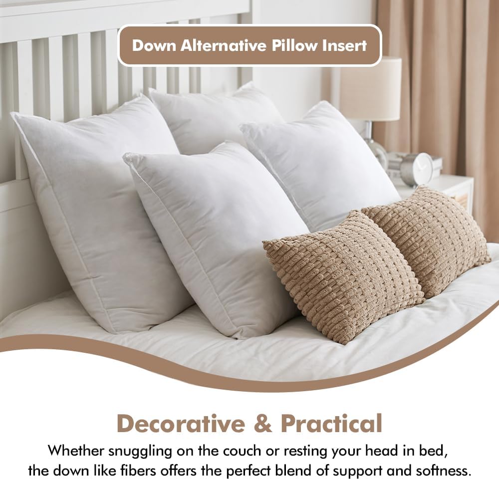 12x22 Inch Synthetic Down Alternative Pillow Insert