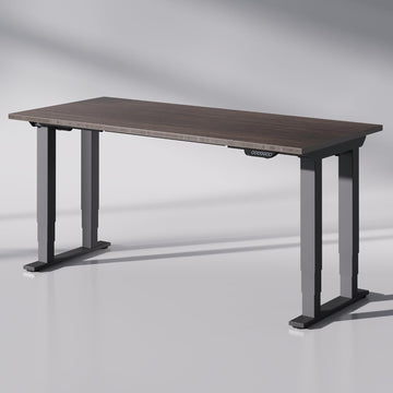 E6Q Premium 4-Leg Standing Desk, 72"x30", Dark | Heavy-Duty 540lbs, Solid Bamboo, Dual Motor, 3-Stage Legs