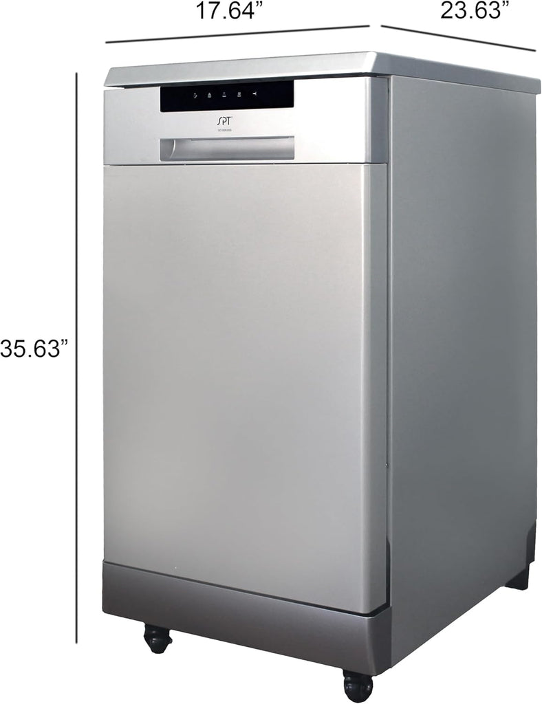 SD-9263SSA Stainless Steel 18″ Portable Dishwasher