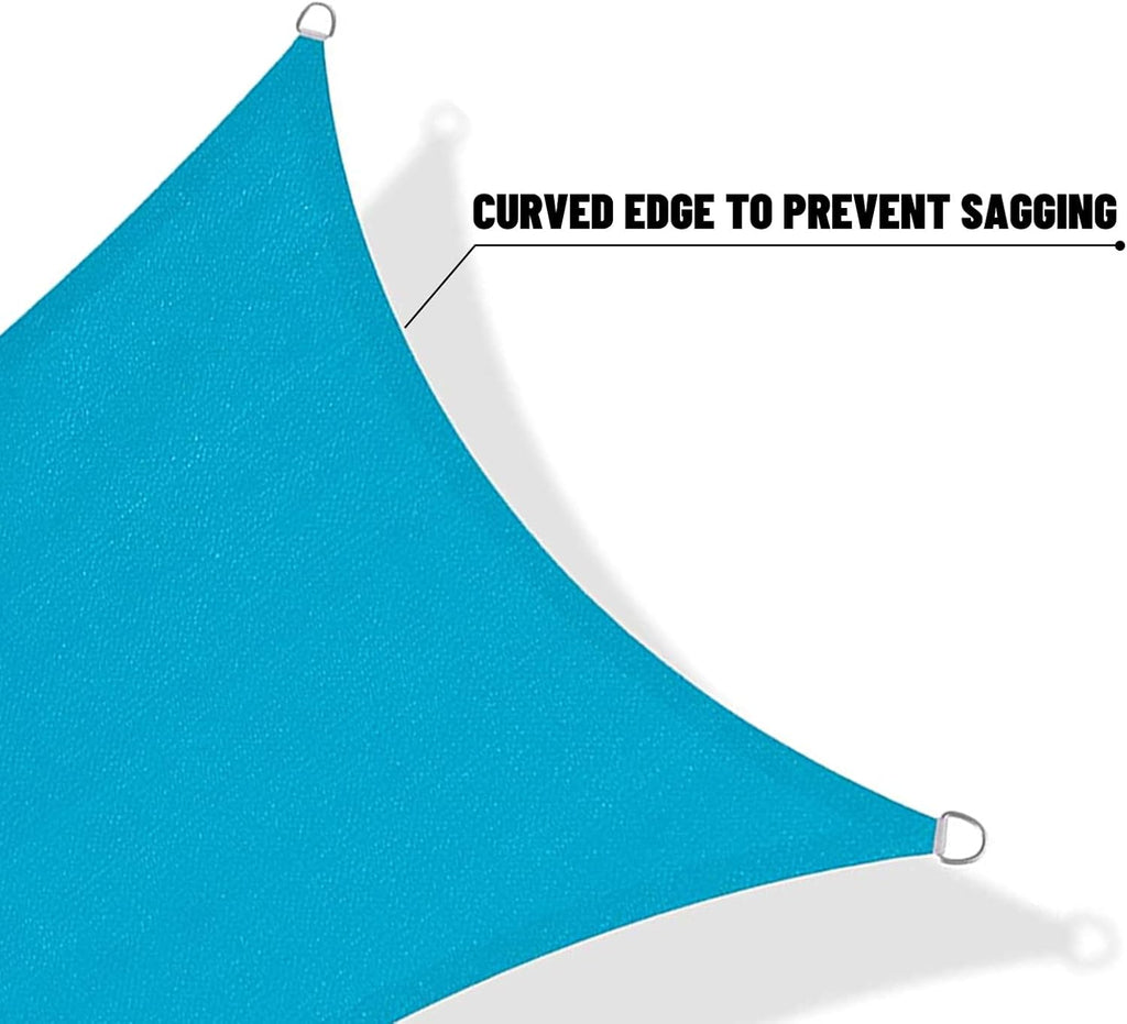 10' x 13' Rectangle Shade Sail 95% UV Block Outdoor Canopy | Sun shade sail canopy for backyard, patio, garden, deck