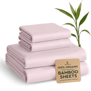 100% Rayon from Bamboo Sheets King Size - 4pc Cooling King Sheets