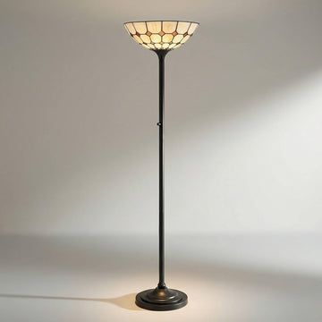 Castillo 72" High Black Torchiere Floor Lamp