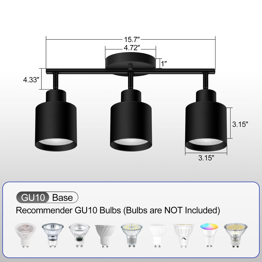 Led Track Lighting,Black Ceiling Lighting Fixtures,Wall Sconces Ceiling Spotlight with Foldable Light Arms