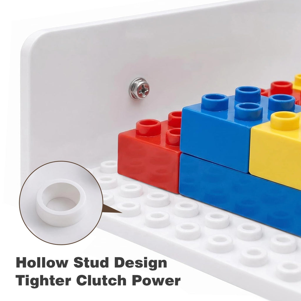Floating Shelves for Lego Display, 9-Pack Wall Shelf No Drill
