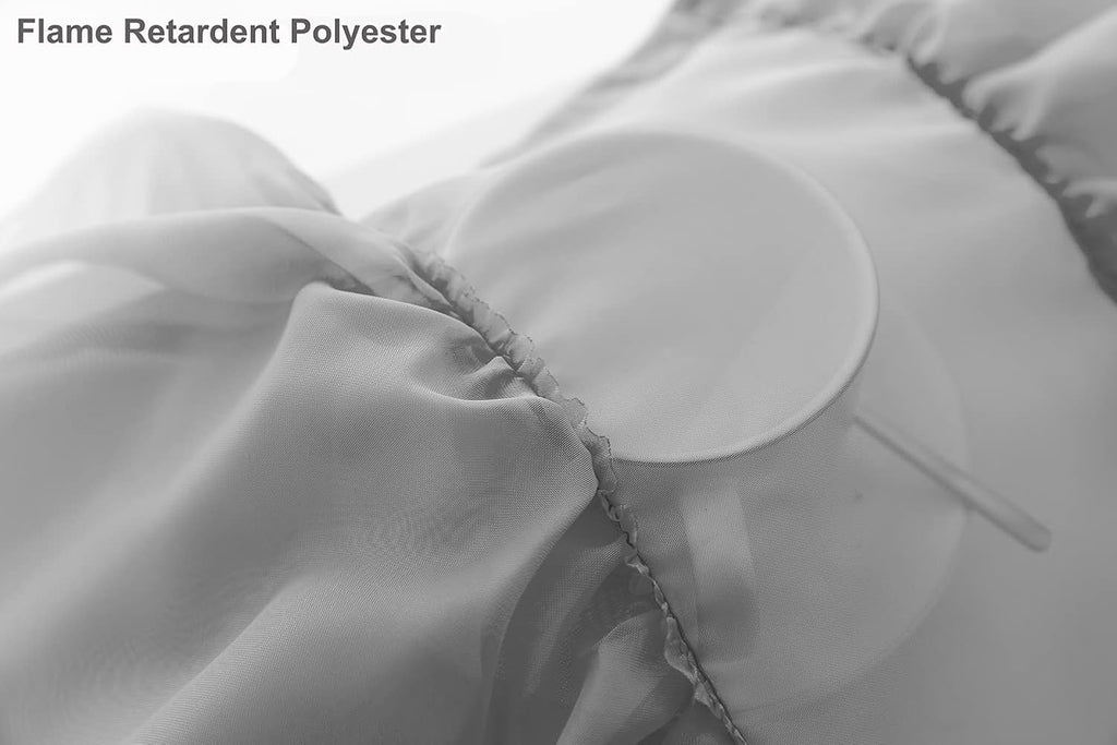 Ruffled Voile Semi Sheer Curtain Valance, Kitchen Living Room Shabby Chic Ruffle Valance Curtains, Girls Daughters
