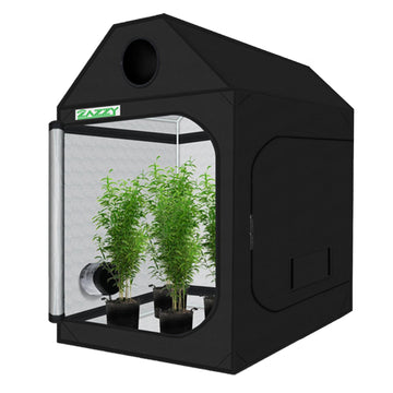 Grow Tent 60"x60"x72" Roof Cube Plant Grow Tents with Observation Window and Removable Floor Tray for Indoor Plant