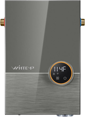 Tankless Water Heater Electric 12kW, 240 Volt On Demand Instant Hot Water Heater, Within 1℉ Stable Temp