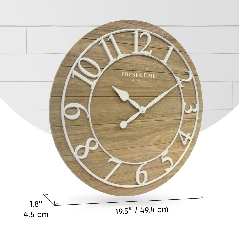 Classic Farmhouse Shiplap Clock