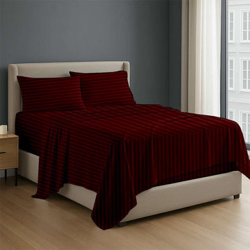Premium 4 Piece Egyptian Cotton Fitted Cal King Sheet Set, Hotel Quality Soft Breathable Bedding Sheets, 15" Deep
