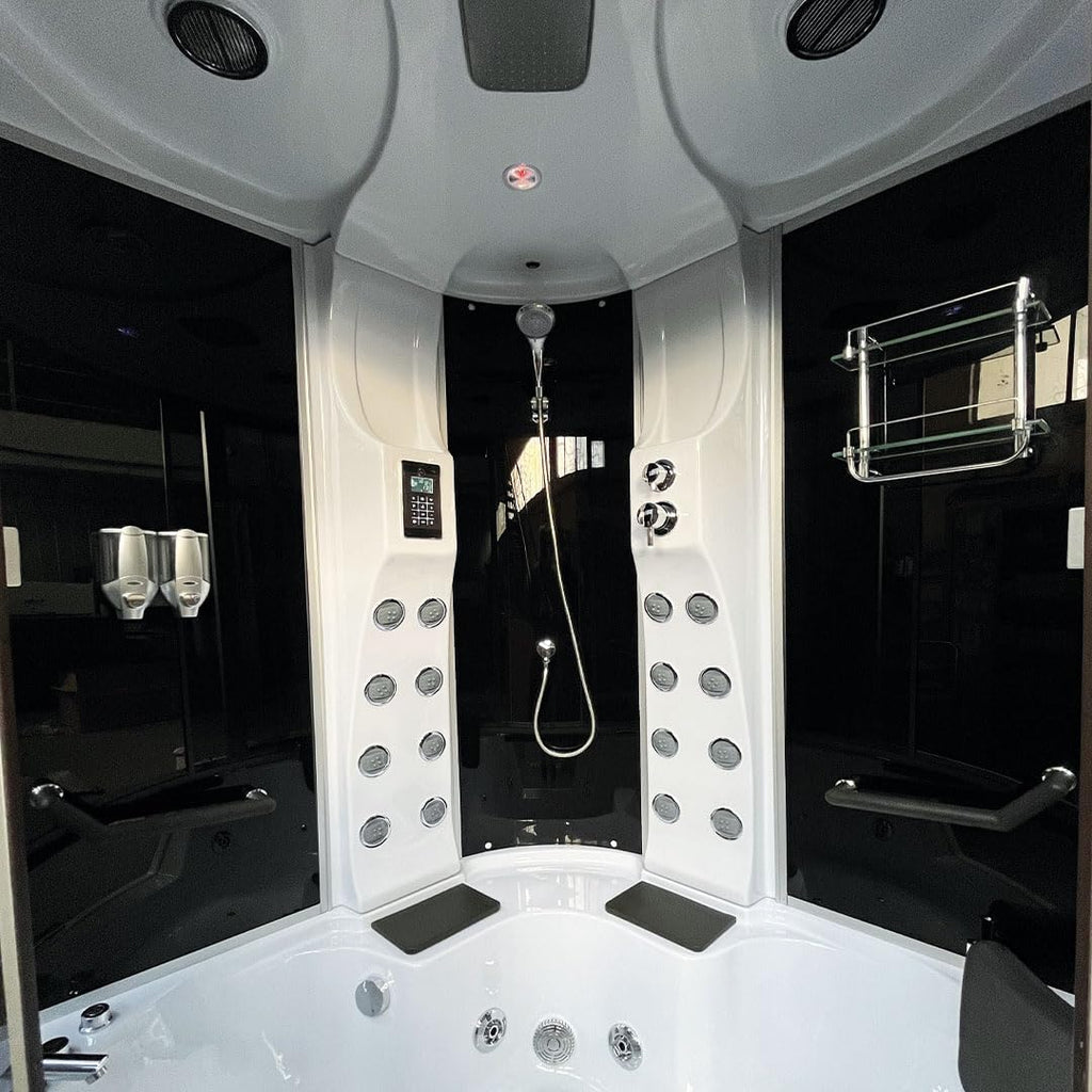 Whirlpool Bathtub and Shower MONTECARLO 59.05" Hydrotherapy with Heater Hot Tub