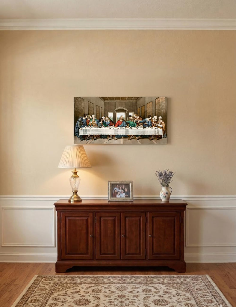 The Last Supper Canvas Wall Art, Gallery Wrapped, 32x18''