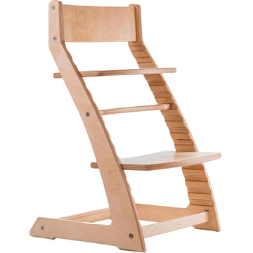 Modern Black Wooden High Chair | Adjustable Grow-with-Me Toddler Seat for Age 3 to 15 | Perfect for Minimalist &