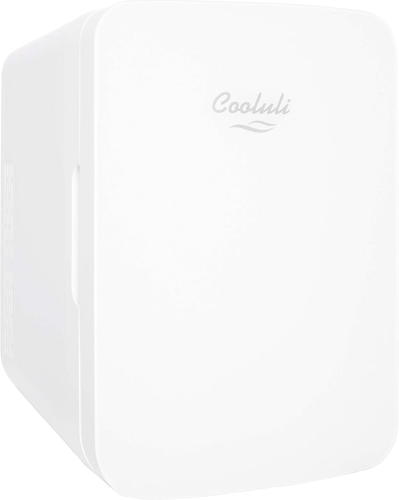 10L Mini Fridge for Bedroom - Car, Office Desk & College Dorm Room 12v Portable Cooler Warmer Food, Drinks, Skincare