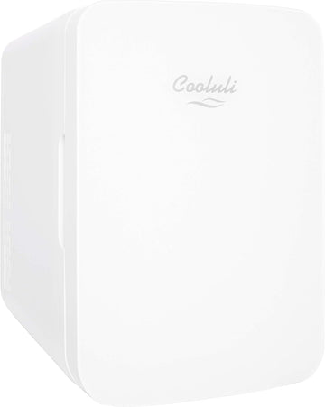 10L Mini Fridge for Bedroom - Car, Office Desk & College Dorm Room 12v Portable Cooler Warmer Food, Drinks, Skincare
