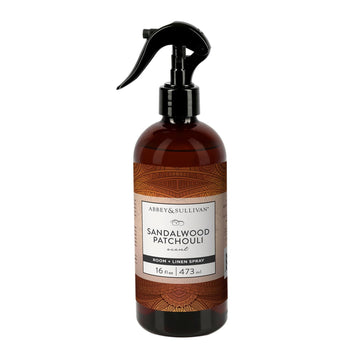 Odor Eliminating and Refreshing Linen and Room Spray, Sandalwood Patchouli, 16 oz