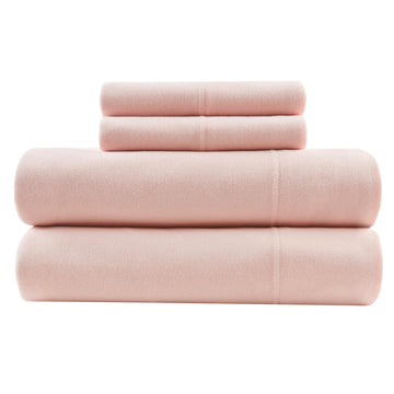 Cotton Blend Jersey Knit Sheet Set Twin XL Size, Blush