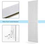 72" x 96" (Double 36" x 96" Doors) Barn Door with 12FT Sliding Door Hardware Kit Included, Assemblel