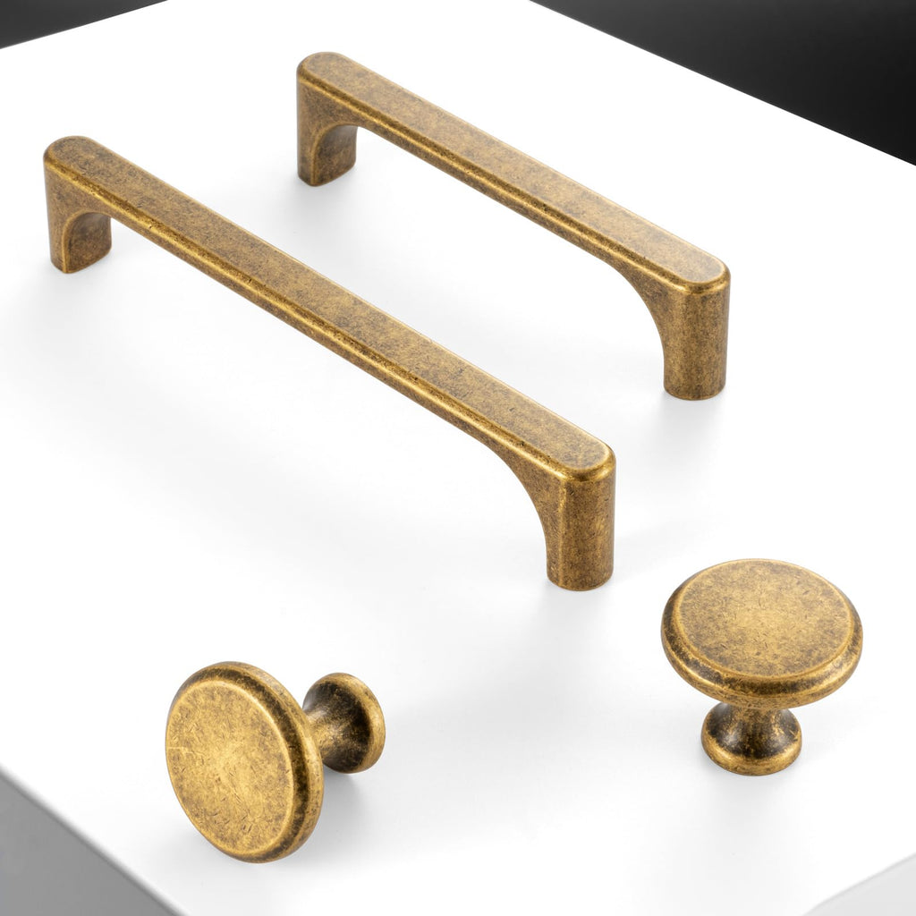 3 Inch Antique Brass Cabinet Pulls Kitchen Handles 10 Pack 3126