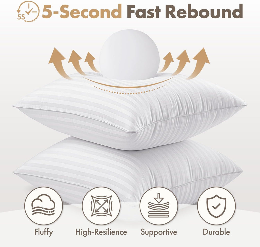 18x18 Throw Pillow Inserts, 100% Virgin Microfiber Filling - Set of 2