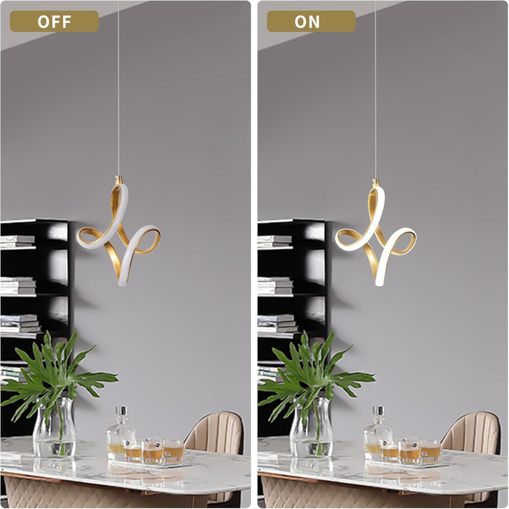 Modern Led Pendant Light 5500K Cold White Kitchen Island Pendant Light Fixtures Adjustable Height Led Pendant Lamp