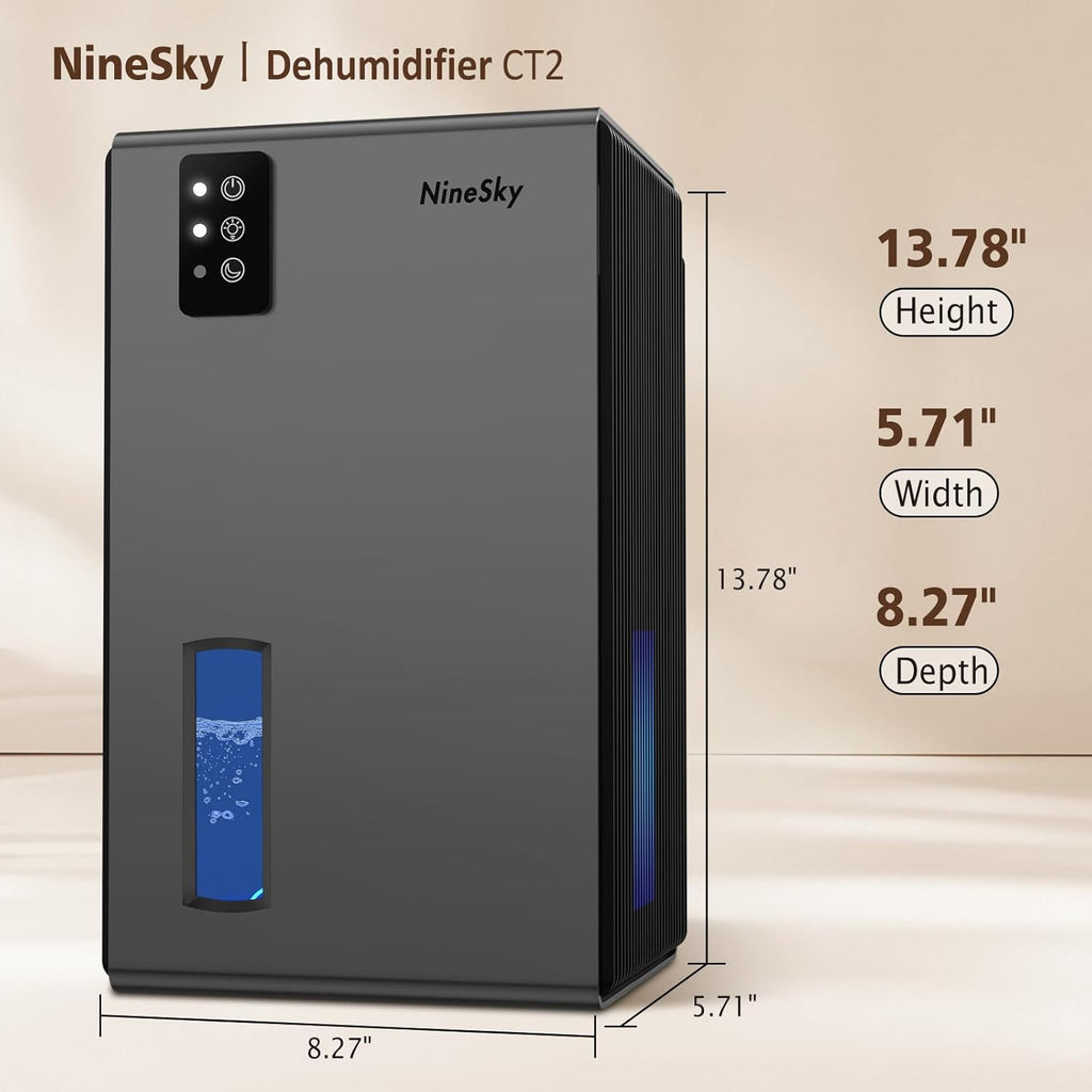 Dehumidifier, 1000 sq.ft Dehumidifiers for Home with 95oz Large Water Tank,Quiet Dehumidifier with 7
