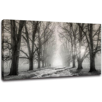 Wall Art Bedroom Black and White Wall Decor Forest Wall Pictures Tree Canvas Prints Art Landscape Painting Modern