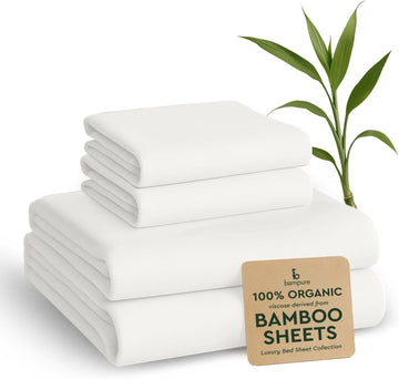 100% Rayon from Bamboo Sheets Full Size - 4pc Cooling Sheets