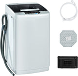 Portable Washing Machine, 2-in-1 Laundry Washer and Spin Combo with 10 Programs, 8.8lbs Capacity, Drain Pump and LED