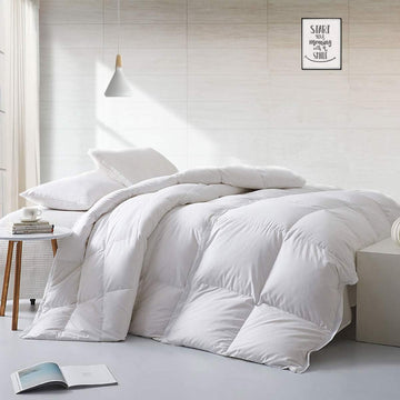 Summer Duvet Insert Oversized King,Down Feather Fibers Comforter