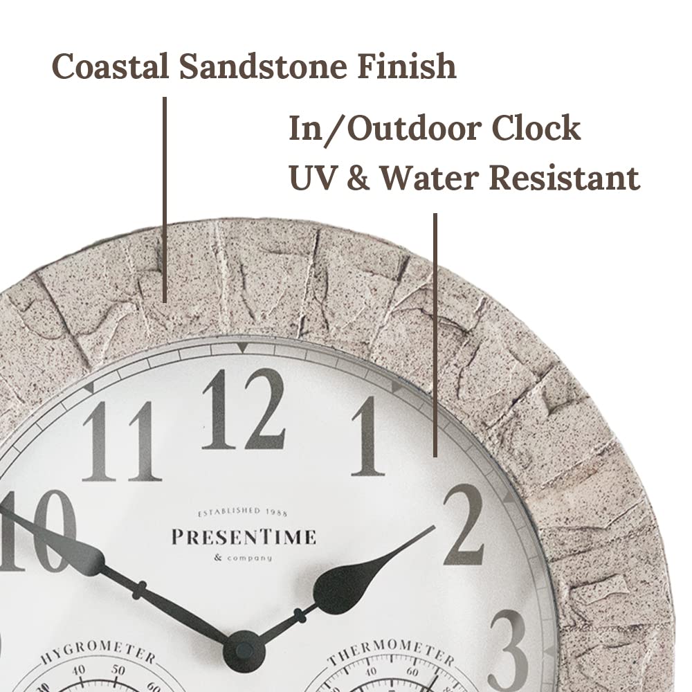 Sandstone Outdoor Clock - Coastal Sandstone