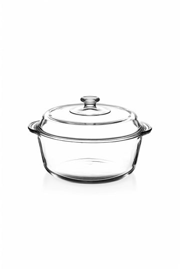 Round Casserole Dish with Lid, 105 oz