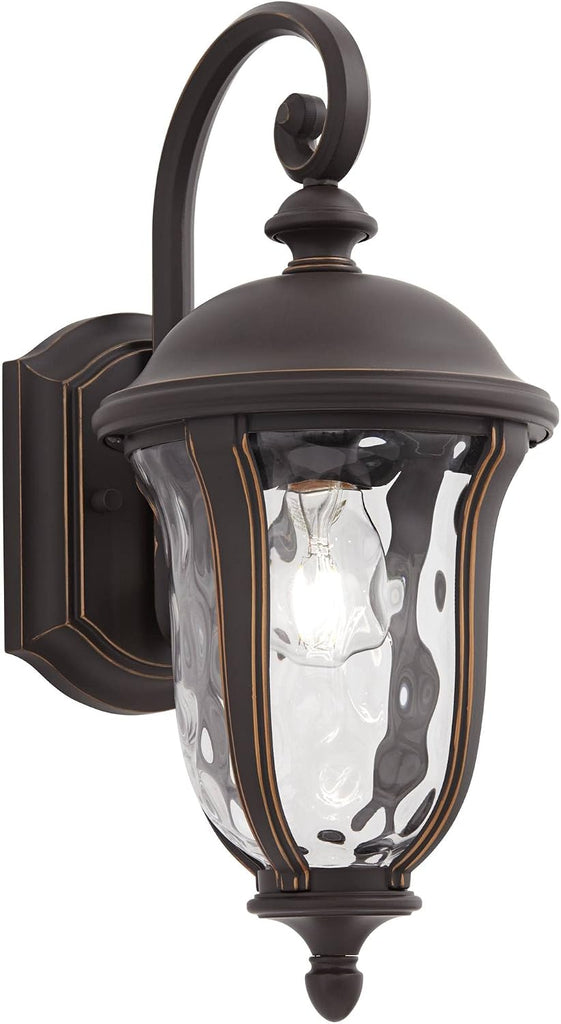 Park Sienna 16 3/4" Bronze Scroll Vintage Outdoor Wall Light Fixture