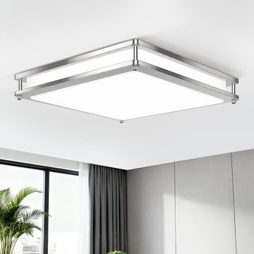 13 Inch Dimmable LED Ceiling Lights , 1-Pack 36W Square Flush Mount Light Fixtures, 3200LM Super Bright