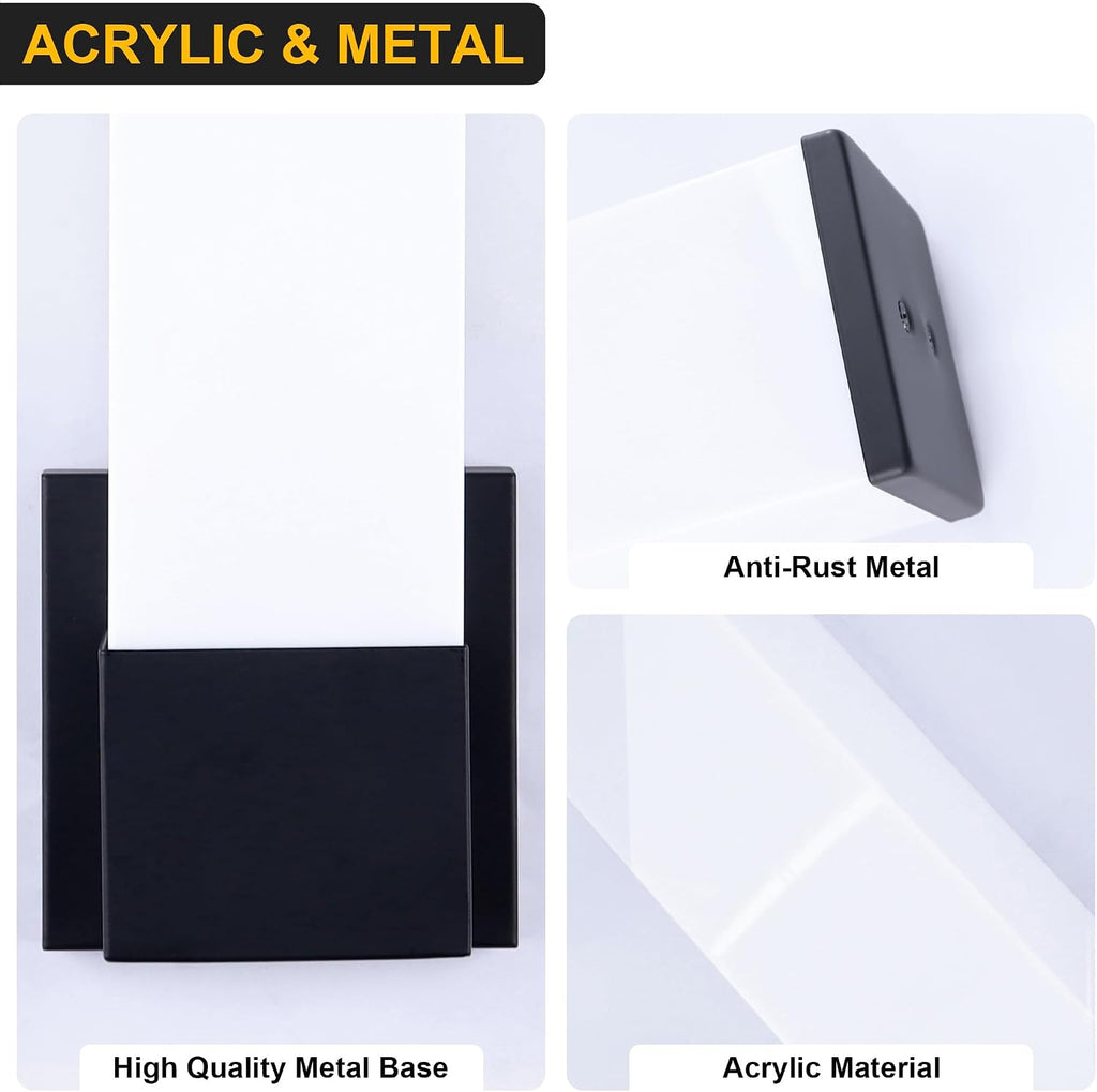 14in Modern Wall Sconces, Dimmable Bathroom Vanity Lights, 3000K Warm White LED Indoor Sconces Lighting , Stairs