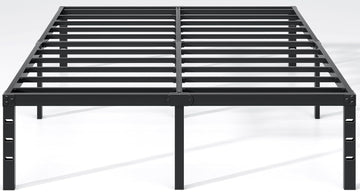 Metal Bed Frame,Full Bed Frame with Storage Space,Heavy Duty Sturdy Mattress Foundation,Easy Assembly,No Box Spring
