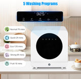 Countertop Dishwasher, 5 Programs Portable Dishwasher with Touch Control & Air-Drying Function