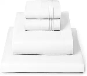 Iconic 4-Piece, Ultra Soft Sheet Set (Queen, White)