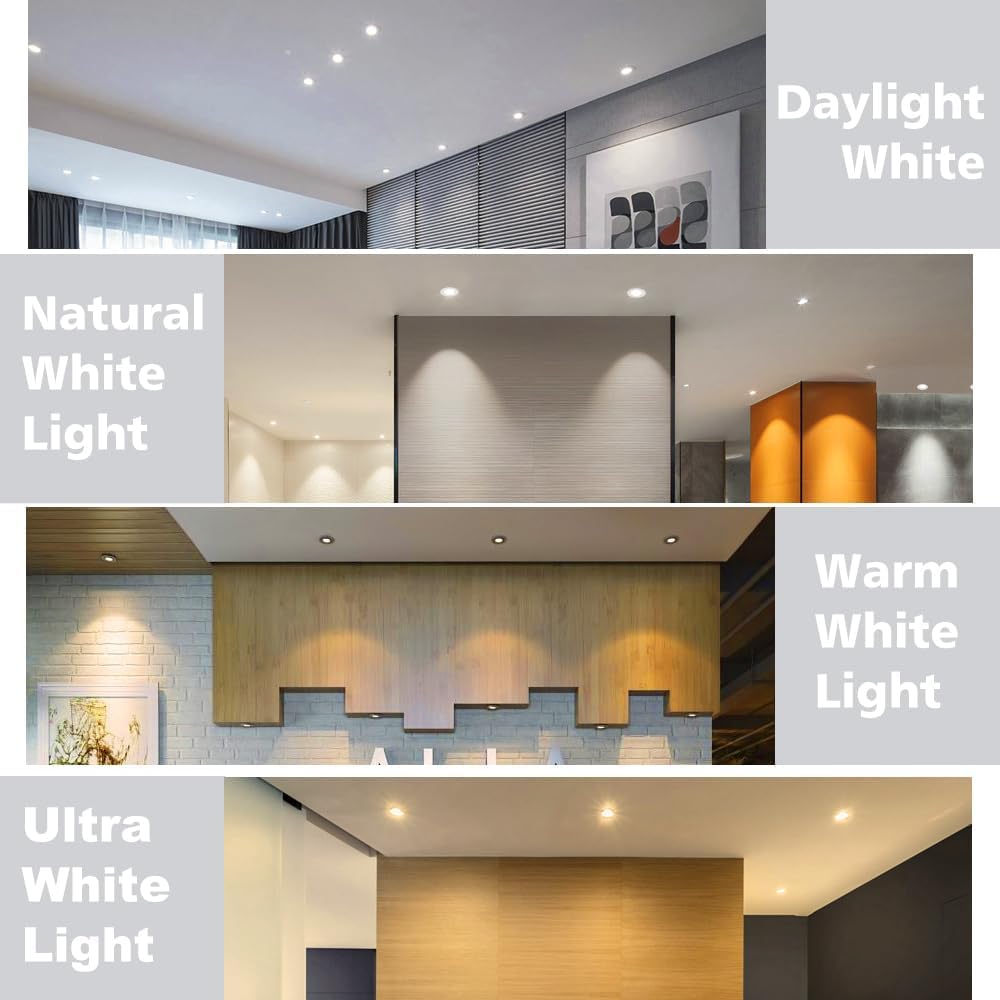 2 Inch LED Downlight, 32 Pack Recessed Lighting Dimmable Ceiling Light, 3W, 5500K Daylight White, CRI80 with LED