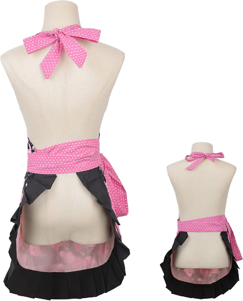 Kitchen Aprons for Women,Heavy Duty Aprons for Cooking, Baking, BBQ and Gardening