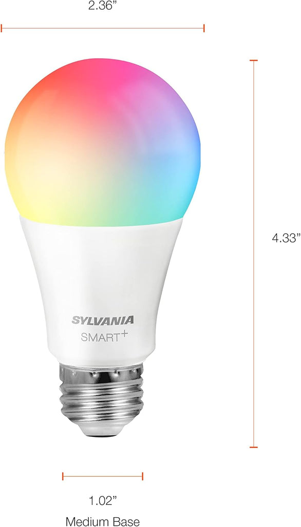 Wifi LED Smart Light Bulb, 60W Equivalent Full Color and Tunable White A19, Dimmable, Compatible with Alexa and